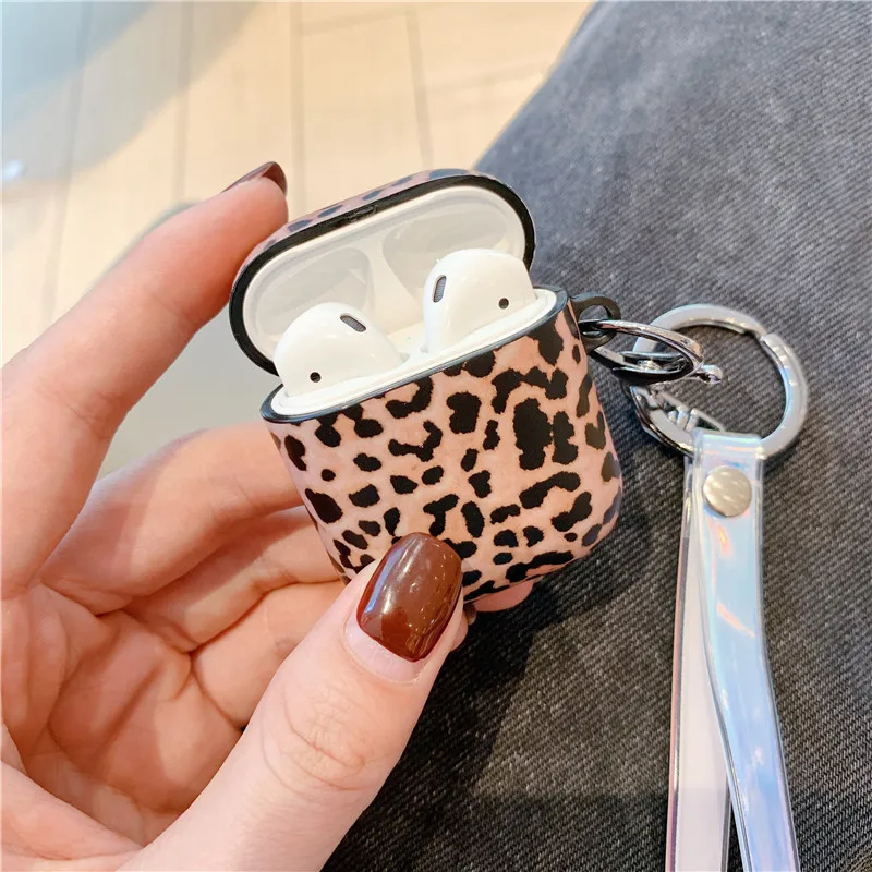 Style 1 Роскошный чехол с леопардовым узором для Airpods, милые Bluetooth наушники для Airpod 2, чехол, сумка для зарядки наушников, чехол для air pods - Цвет: Style 1