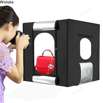 

60cm*60cm Studio soft box LED Shooting Light Tent photo light box lichtbak photo tent set+portable bag +1 Backdrop CD05 T03 ZZ1