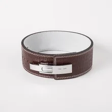 Powerlifting фитнес пряжка-рычаг пояс поддержка талии приседания Deadlift Мужская воловья кожа профессиональные женские Твердые мяч крокодил Patter