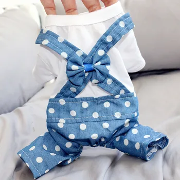 

Cotton Dog Pajamas Jumpsuit Small Dog Clothes Chihuahua Yorkie Clothing Yorkshire Podole Pomeranian Costume Puppy Apparel Pyjama