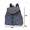 Luxury Backpacks Women Designer Shoulder Bags Female Geometric Luminous Backpack School Purse Holographic SchoolBags Ladies Bag ► Photo 2/6