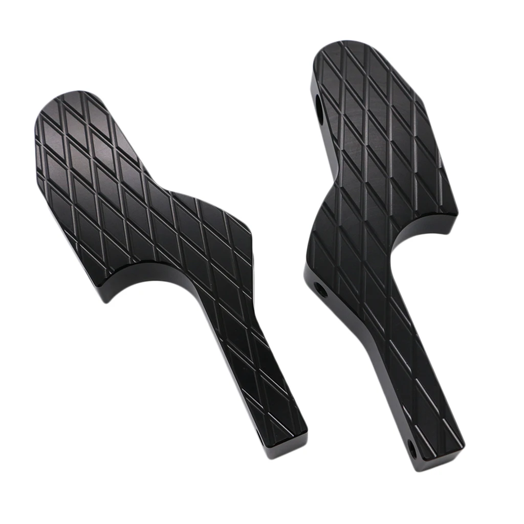 Пассажирский ЧПУ ножной колышек Расширенный для Vespa GTS300 GTV125 200 250 300ie - Цвет: Black