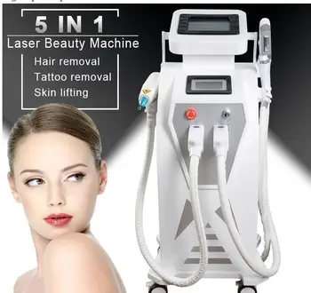 

2020 New Bouble screen 5 in 1 IPL elight hair removal laser ipl OPT tattoo/ acne/pigment/wrinkle/vascular removal skin rejuvenat