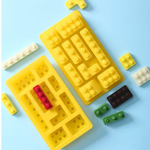 Lego Blokkok Csokoládé Szilikon Penész Jégkocka Tálca Sütemény Sütő Kézi Did Flip Cukor - Image 2