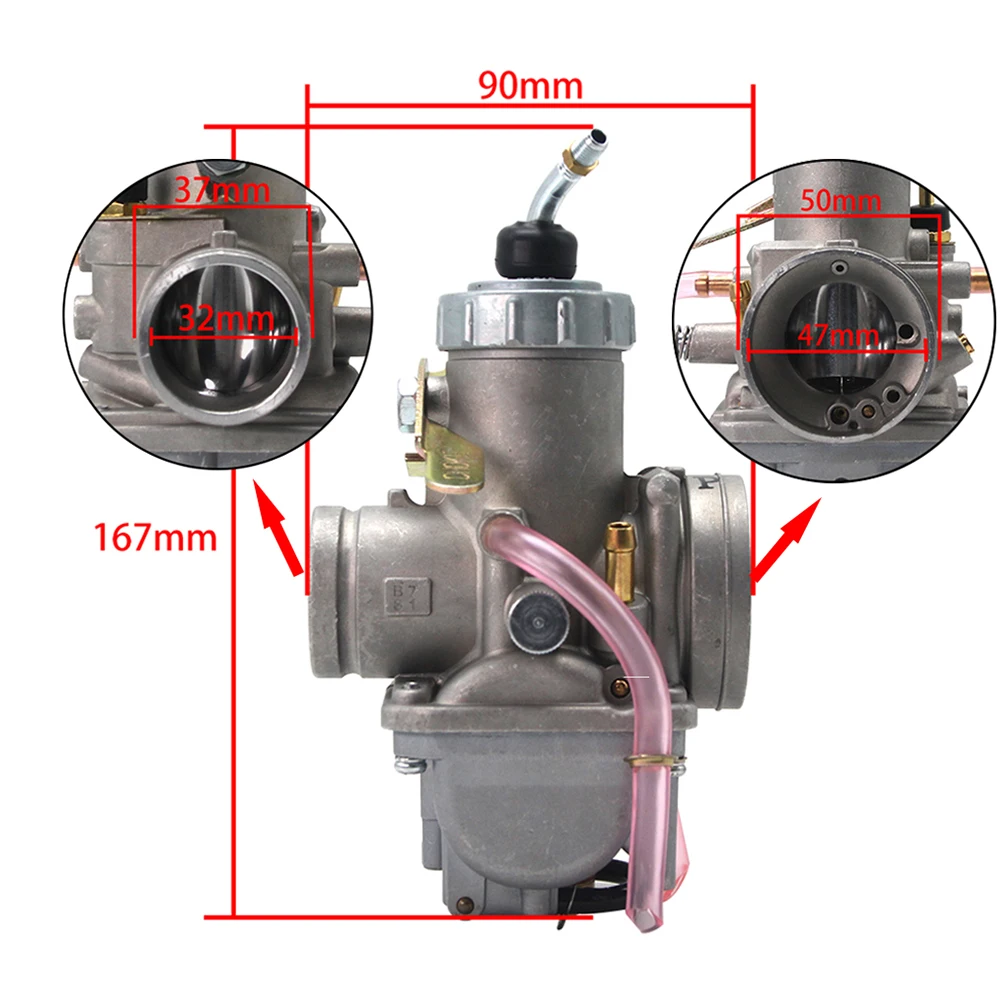 Alconstar-VM28 28 мм Carb мотоцикл MIKUNI Карбюратор ручной демпфер Carb VM серии для Yamaha DT125 TZR125 дит Байк квадроцикл