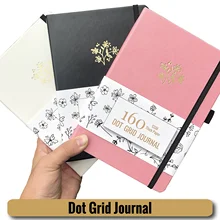 Завод логотип в горошек с узором «гусиные лапки» блокноты для рисования журналы 5X5 мм пунктирной линии 160 страниц INS весьма популярен;