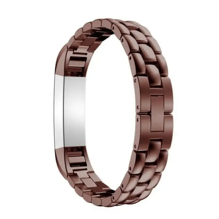 coffee Ремешок для часов из нержавеющей стали для Fitbit Alta полосы с адаптером легко установить сменные браслеты Fitbit Браслет Alta ремни - Цвет ремешка: coffee
