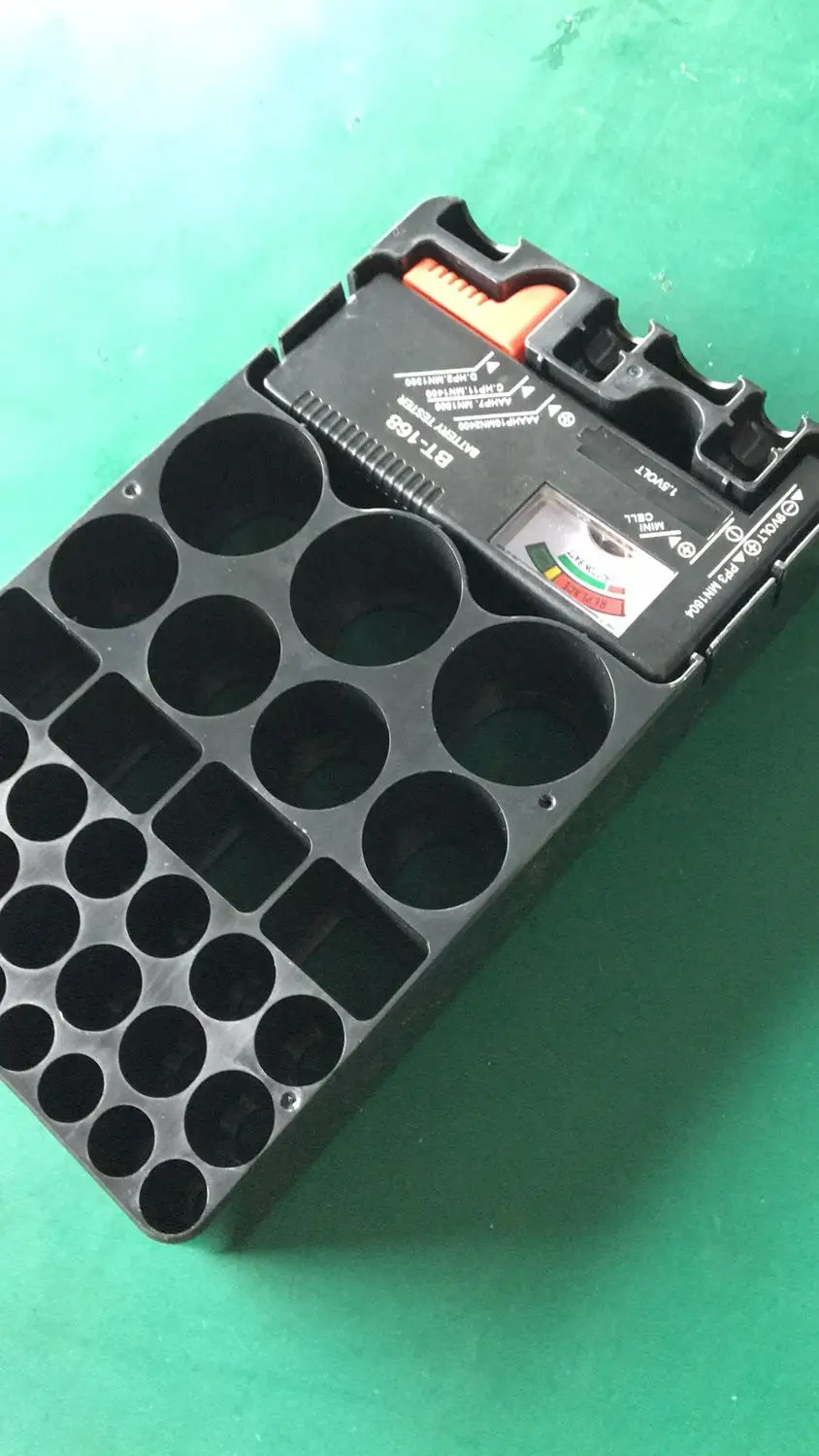 HIREED мини батарея коробка для хранения Чехол Органайзер AA AAA 9V AG CR C D с BT168 тестер