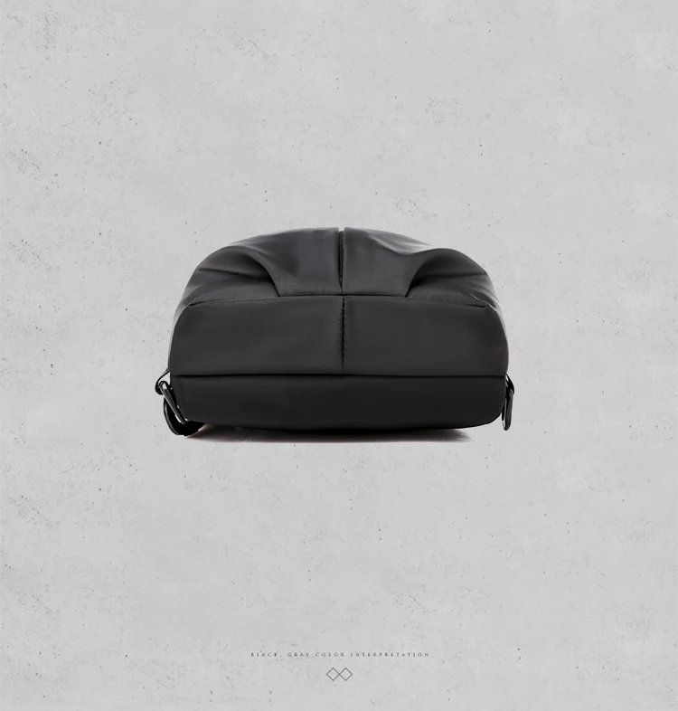 Wobag Мужская оксфордская модная сумка на ремне нагрудная черная однотонная Повседневная сумка через плечо на молнии