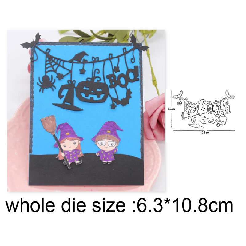 

Halloween Decoration Metal Cutting Dies Stencil for DIY Scrapbooking dies Paper Album Card Embossing Die Cut craft dies new 2020