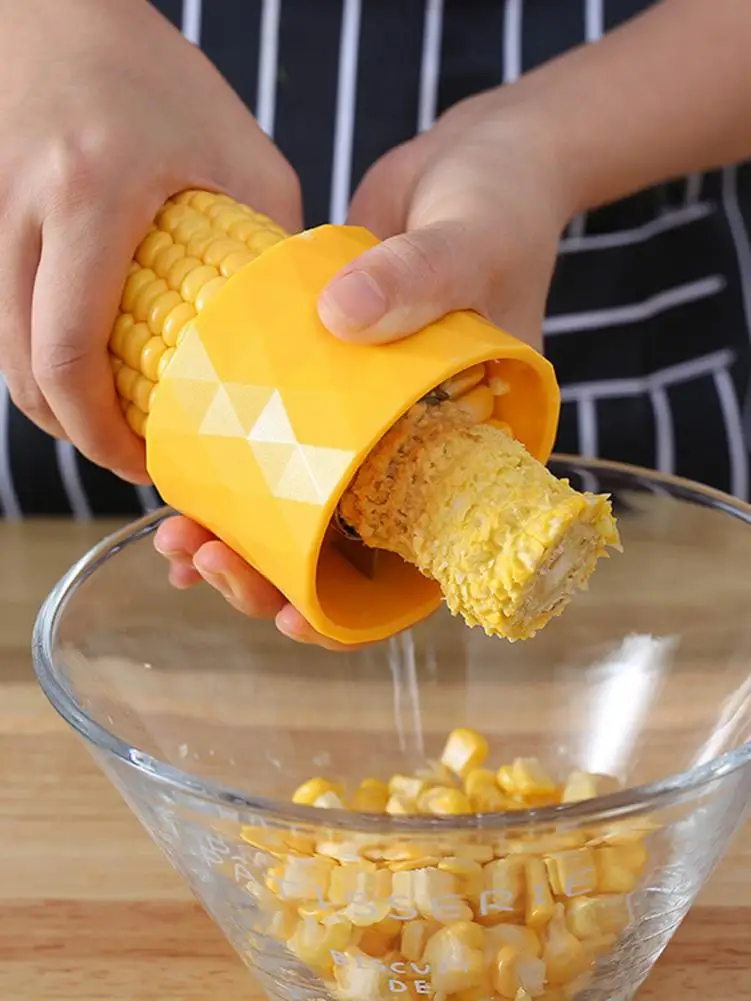 2 шт. Кукуруза Cob Овощечистка для зачистки резак разделитель Съемник молотилка для кухни салат инструмент Горячая кукуруза для зачистки