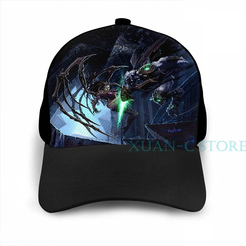 Stacплот Zeratul vs Kerrigan баскетбольная кепка мужская и женская модная черная шляпа унисекс с принтом
