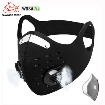 

WOSAWE Men and Women Motorbike Mask Outdoor Sport Windproof Warm Mask Bicycle Dust Mask Moto Anti-Pollution Breathing Face Mask