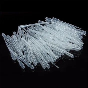 

100Pcs 3/5/10ML Laboratory Tools Pipettes Plastic Disposable Graduated Pasteur Pipette Dropper Polyethylene Makeup Tools