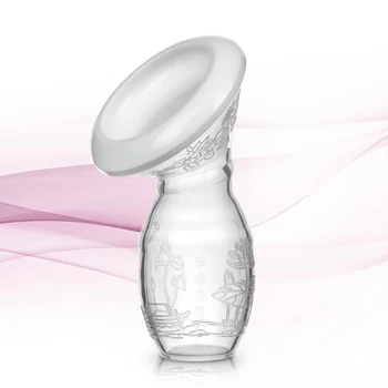 

Manual Breast Pump Breastfeeding Collect Mummy Postpartum Nursing Silicone Breast Feeding Pump Portable YRH004