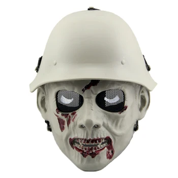 

Outdoor Tactical Hunting Mask Adjustable Shock Resistance Protective Mask Military Field Zombie Mask for CS Halloween