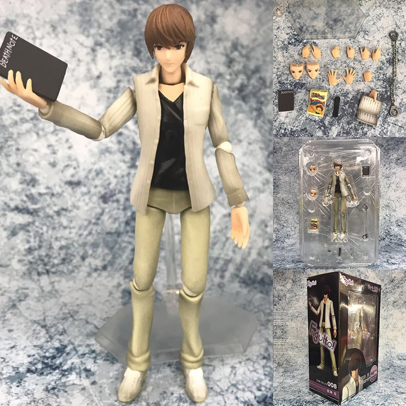 

3Faces Death Note Figure Action Figure Anime Figure Killer Yagami Light Action Toys Action Figures Joints Movable Anime Figures