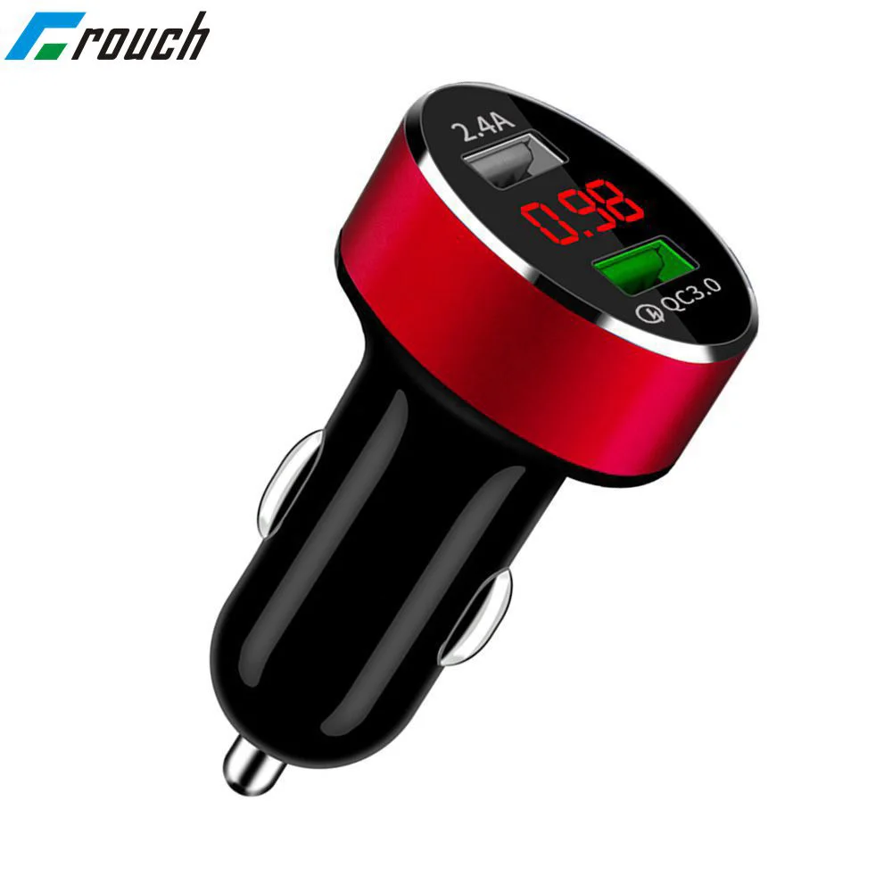 Car USB Charger Quick charger 3.0 2.0 18W Mobile Phone 2 port Fast for iphone Samsung XIaomi Tablet Charging | Мобильные телефоны и