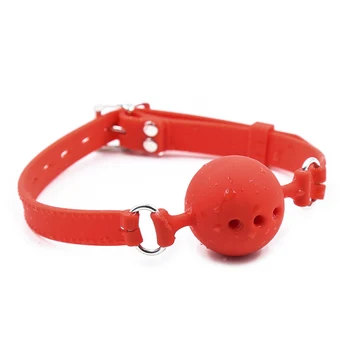 Sale Soft Safety Silicone Open Mouth Gag Ball BDSM Bondage Slave Ball Gag Erotic Sex Toys For Woman Couples Adult Sex Games 3