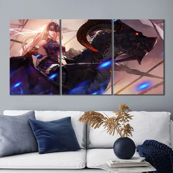 

3pcs Jeanne d ArcFate/Grand Order HD Game Poster Pictures Artwork Canvas Paintings for Home Decor Wall Art