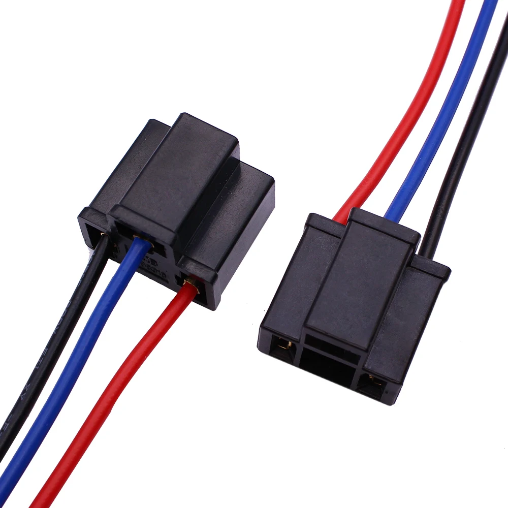 YUNPICAR H4 9003 HB2 жгут проводов фары провода розетки H4 до 3 контактный адаптер для фар противотуманных фар 2 шт