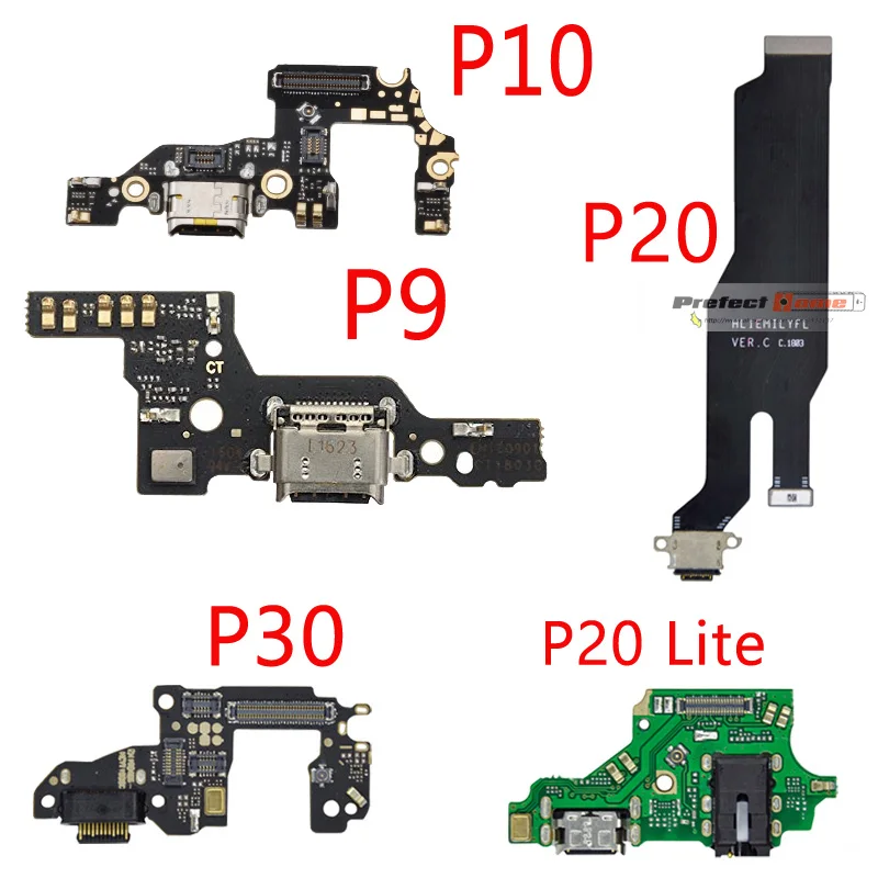 

10pcs Good Quality Dock Connector Charging Port Flex For Huawei P9 P10 P20 P30 lite Plus p20pro USB With Microphone Board cable