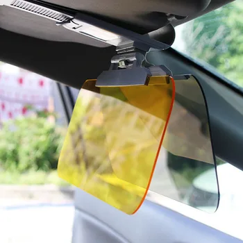 

Car Sunshade Day Night Sun Visor mirror Anti-dazzle Goggles Clip-on Driving Vehicle Shield for Clear View Visor