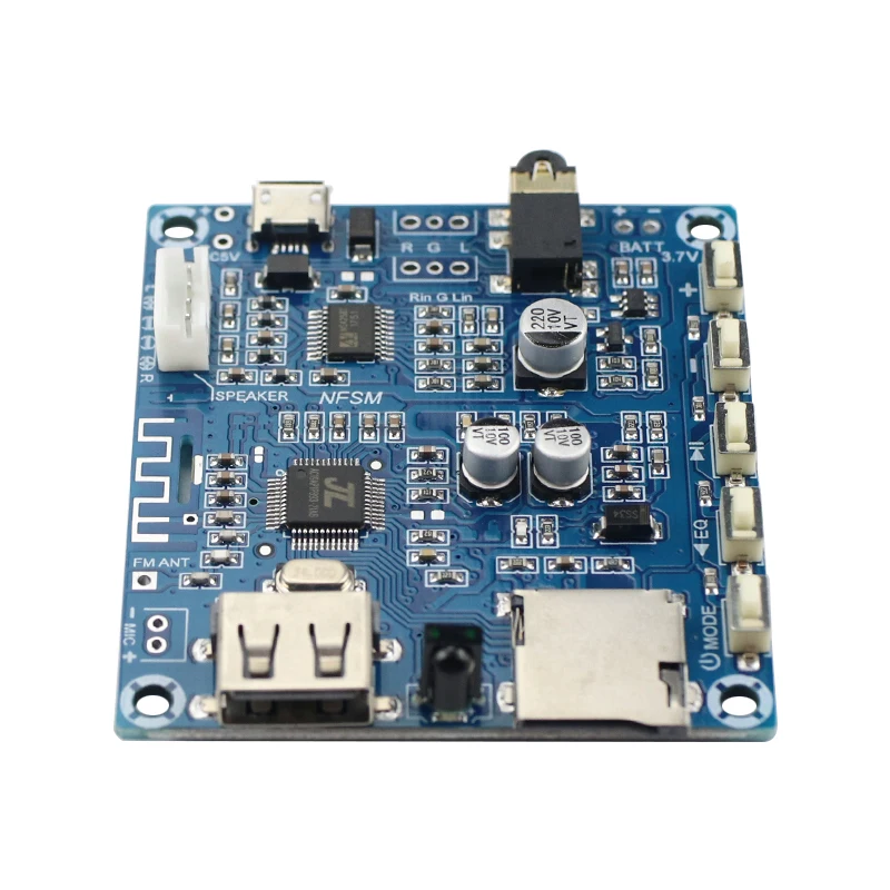 Bluetooth усилитель 5,0 стерео двухканальный АУДИО приемник модуль U диск TF карта MP3 декодер плата fm-радио 2X 3W
