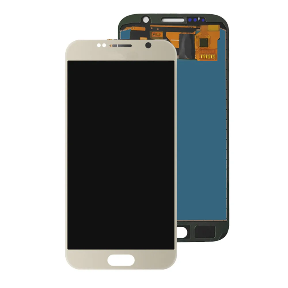 LCD Display Touch Screen Digitizer Assembly For Samsung Galaxy S6 G920 G9200 G9208 G9209 G920R4 G920W8 - Цвет: Gold