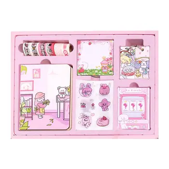 

2020 New 1 Set Cartoon Portable Traveler Journal Notebook Stationery Washi Tape Stickers