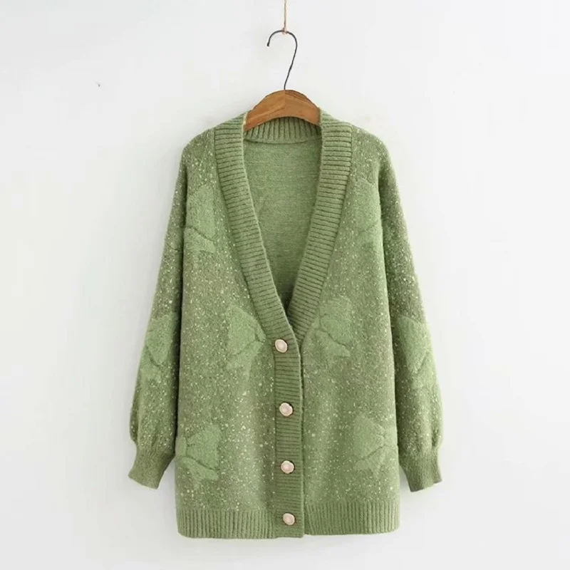 Sweaters Cardigans Plus Size Women Winter Autumn Single Breasted Oversized New Fashion Embroidery Cardigans Sweaters Female
