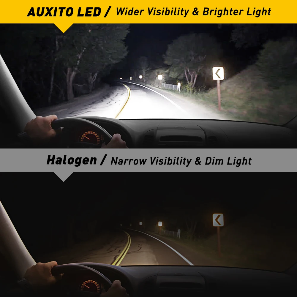 AUXITO Car Headlight H4 LED 9003 Li/Lo H8 H9 H11 9005 HB3 9006 HB4 9012 Hir2 LED Bulb 80W 12000LM Auto Light 12V 6500K Headlamp