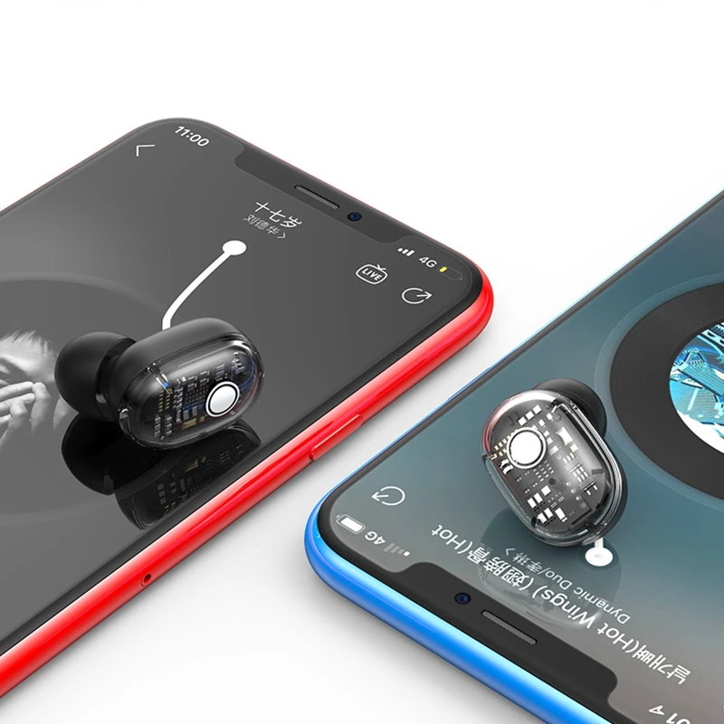 Мини TWS Bluetooth наушники 5,0 с микрофоном Контактное управление Беспроводная Водонепроницаемая беспроводная гарнитура в уши музыкальный наушник
