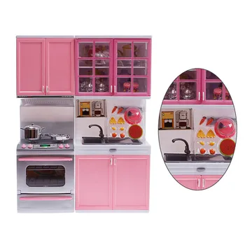 

Plastic Kitchenware Playing House Games Tools Kitchen Set for Girls Boy Party for Kids Birthday Baby Shower Early Education Gift