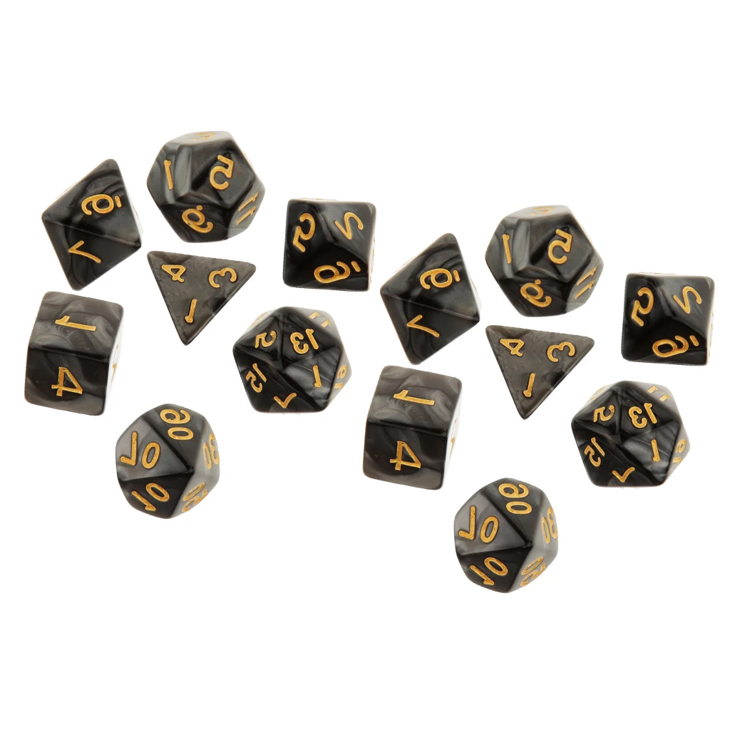 14x D20 D12 D10 D8 D6 D4 набор Игральный костей 16 мм для MTG DND TRPG вечерние ролевая игра Секс игрушки