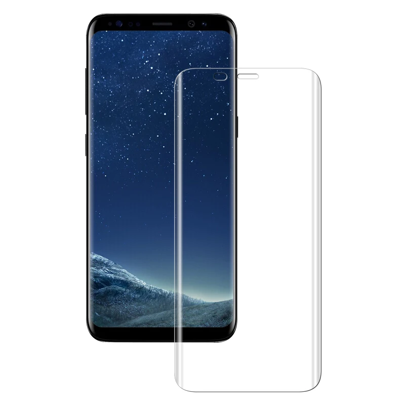 Transparent 100D изогнутое закаленное Высокопрочное Стекло на samsung Galaxy S7 S6 край S8 S9 плюс Экран протектор для samsung Note 8 9 защитная пленка - Цвет: Transparent