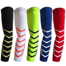 Баскетбольная рука рукав сильный спандекс солнцезащитный крем 5 цветов Спорт на открытом воздухе движение Бейсбол компрессионная рука рукав Футбол