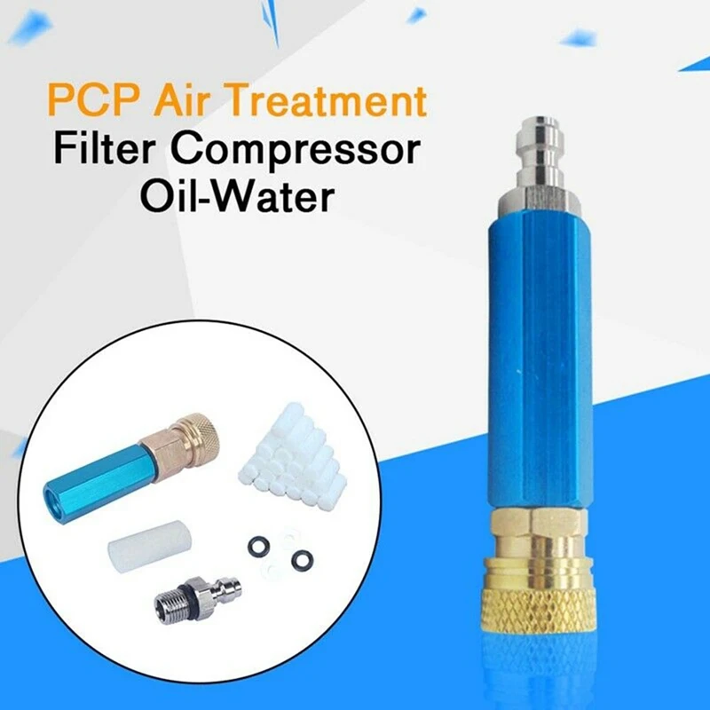 PCP Hand Pump Air Compressor Simple Refill Oil-Water Separator for Air Treatment Filter