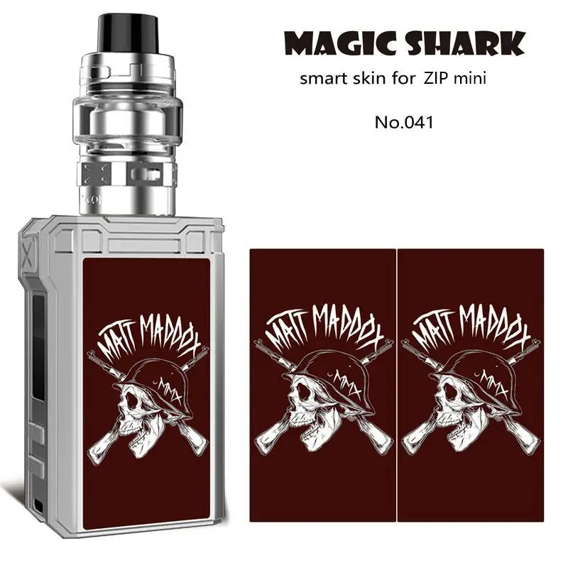 Магическая Акула капитан американская змея V-Vendetta Череп Роза Vape стикер пленка чехол Обложка кожа для Voopoo Alpha Zip mini - Цвет: 041