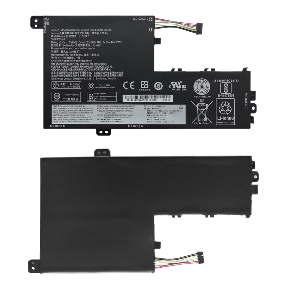 Bateria do Portátil para Lenovo Ideapad L15m3pb0 L15l3pb0 Ioga 330s15ikb 330s-14ikb 320s-15isk L15c3pb1 L15l3pb1 520-14ikb Novo - Imagem 5