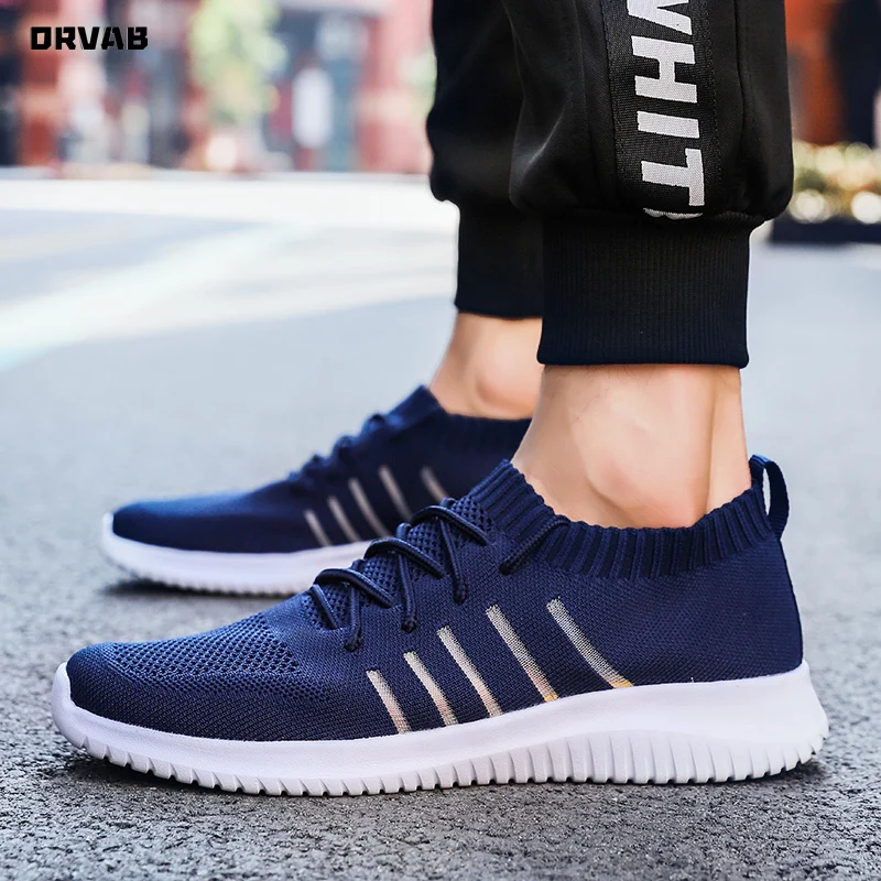 Mesh Men Shoes Summer Lace-Up Casual Lightweight Breathable Comfortable Walking Sneakers Mens Tenis Trainers Non-slip |
