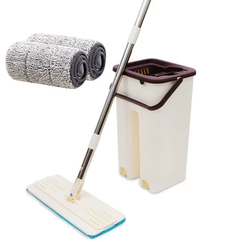 

Dust Wizard Mop Cleaning Tool Kit 360 Degree Rotating Tile Marble Floor for Home E2S
