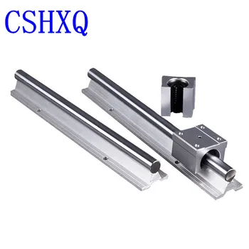 

20mm Linear Rail SBR 2 x Linear Guideway Rail20mm 1500mm , 4 X Bearing Blocks Square Type Carriage for Automated Machines