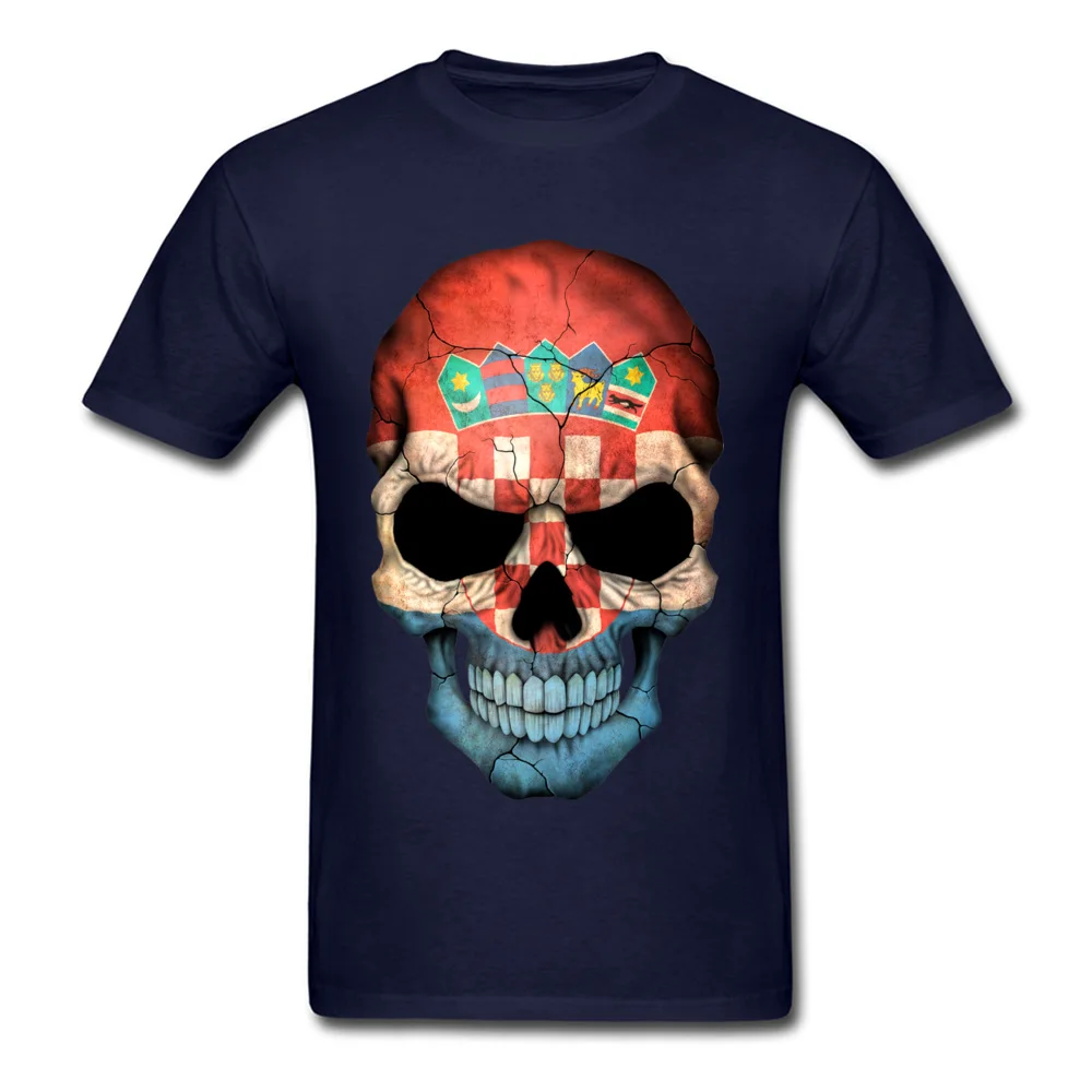 Croatian Flag Skull_navy