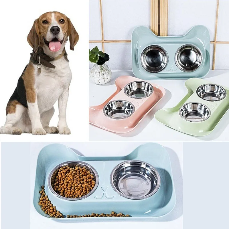 Dog Bowls Stainless Steel No Spill Non-Skid Feeder Bowls Pet Bowl for Dogs Cats Supplies Pet Products Best Selling Pet Supplies