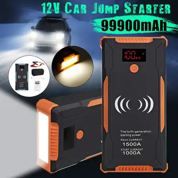 

Phone Wireless Car Jump Starter Power Bank 1500A Car Battery Booster Charger 12V Starting Device Petrol Diesel Car Start Buster