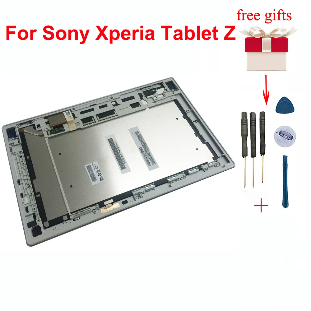 ЖК-дисплей для sony Xperia Tablet Z 10,1 SGP311 SGP312 SGP321 ЖК-дисплей сенсорный экран панель дигитайзер сборка с рамкой