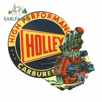 

EARLFAMILY 13cm x 12.1cm For Small Holley Carburetor Tin Car Sticker The Whole Body Occlusion Scratch Cartoon Vinyl Decal