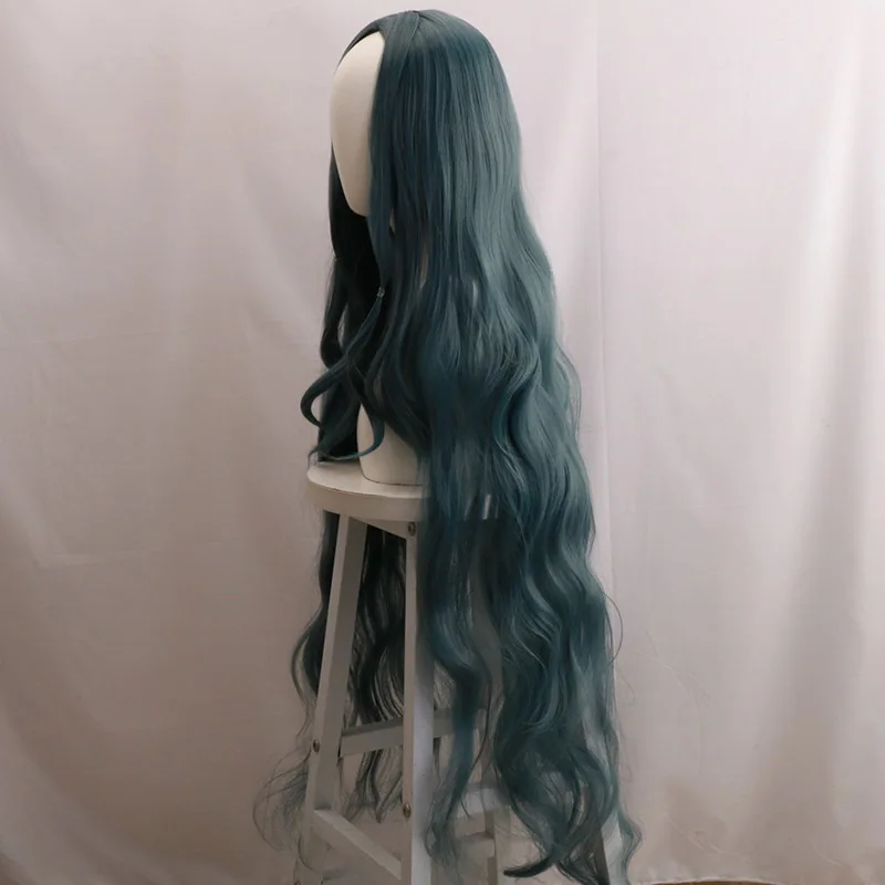 Game Danganronpa Shirogane Tsumugi Wig Danganronpa V3 Killing Harmony Cosplay Wig Slightly Crimped 120cm long (11)