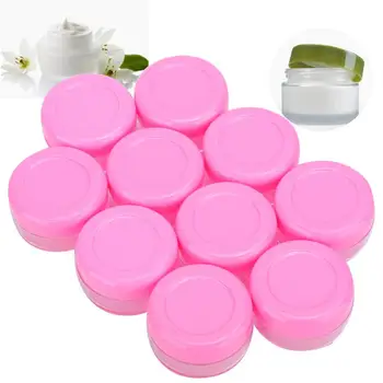 

Cream Repack Bottle 20pcs Empty Cream Bottle Jar Refillable DIY Skin Moisturizing Gel Container (10g/pc Pink Cap) Skin Care Kit